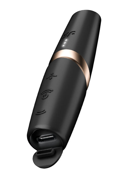 Satisfyer Perfect Kiss - Black USB Rechargeable Air Pulse Stimulator