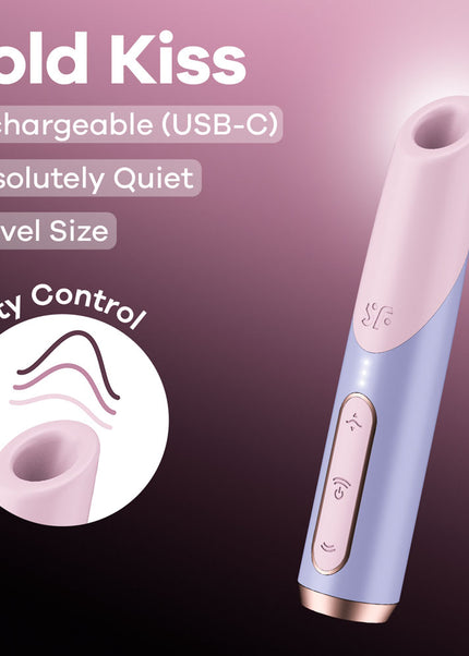 Satisfyer Bold Kiss - Purple USB Rechargeable Air Pulse Stimulator