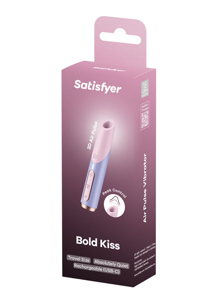 Satisfyer Bold Kiss - Purple USB Rechargeable Air Pulse Stimulator