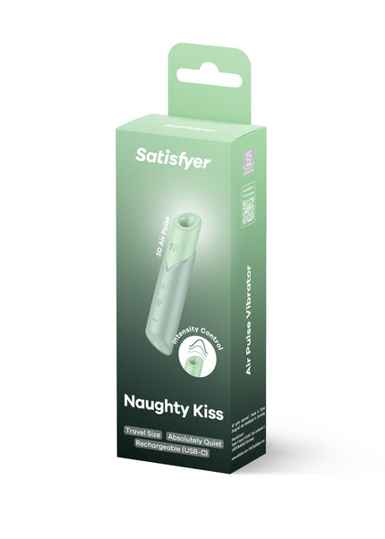 Satisfyer Naughty Kiss - Mint Green USB Rechargeable Air Pulse Stimulator