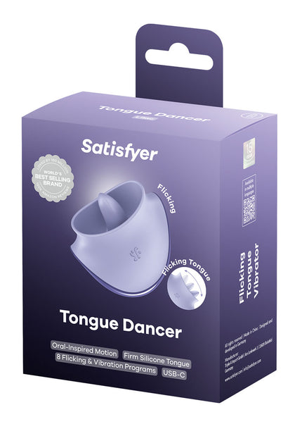 Satisfyer Tongue Dancer - Purple USB Rechargeable Flicking Stimulator