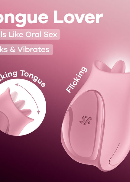 Satisfyer Tongue Lover - Pink USB Rechargeable Flicking Stimulator