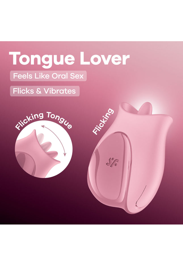 Satisfyer Tongue Lover - Pink USB Rechargeable Flicking Stimulator