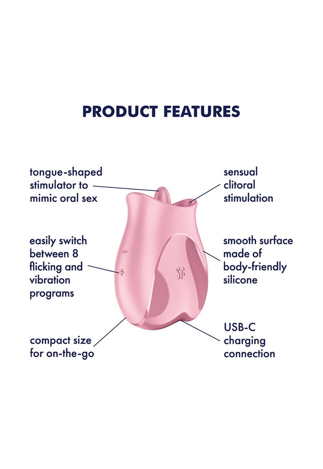Satisfyer Tongue Lover - Pink USB Rechargeable Flicking Stimulator