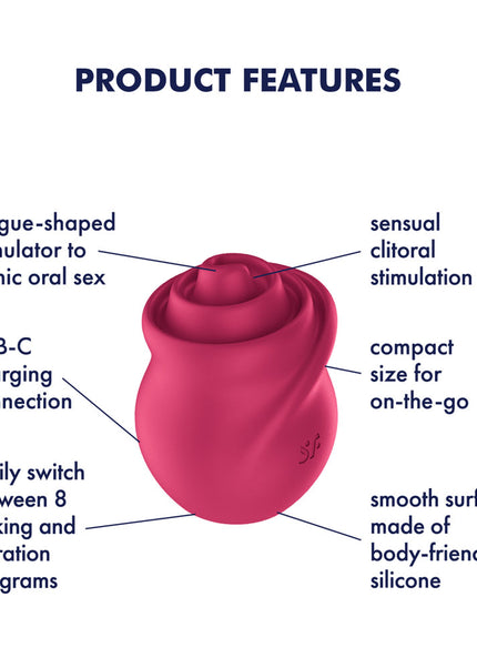 Satisfyer Tongue Twister - Pink USB Rechargeable Stimulator