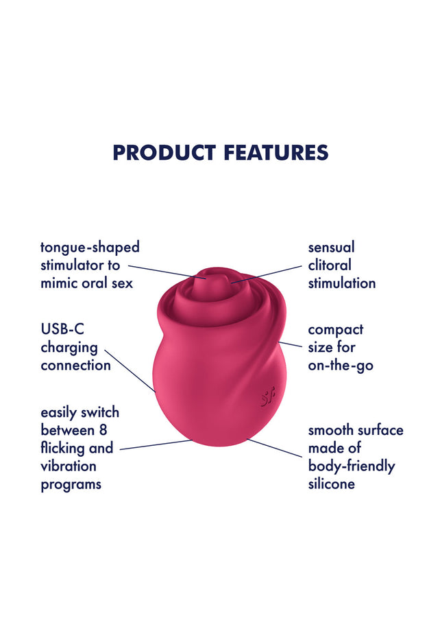 Satisfyer Tongue Twister - Pink USB Rechargeable Stimulator
