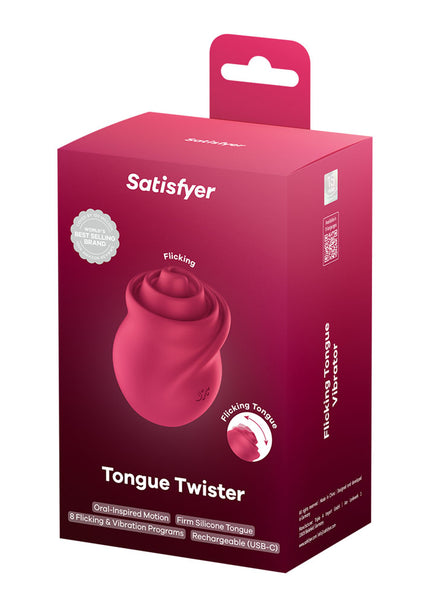 Satisfyer Tongue Twister - Pink USB Rechargeable Stimulator