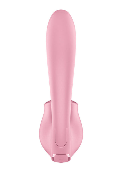 Satisfyer Tongue Genius - Pink USB Rechargeable Vibrator with Flicking Clit Stimulator