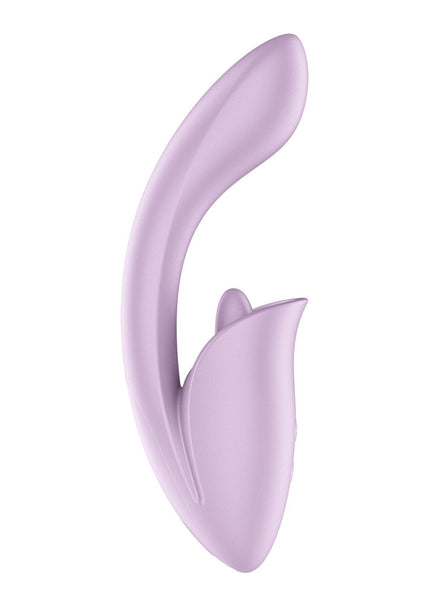Satisfyer Tongue Expert - Violet 18 cm USB Rechargeable Vibrator with Flicking Clit Stimulator