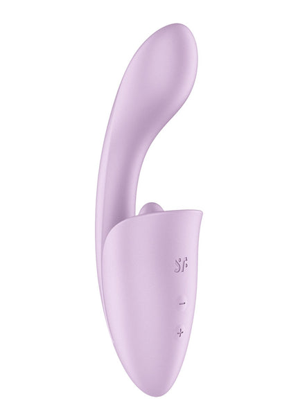 Satisfyer Tongue Expert - Violet 18 cm USB Rechargeable Vibrator with Flicking Clit Stimulator