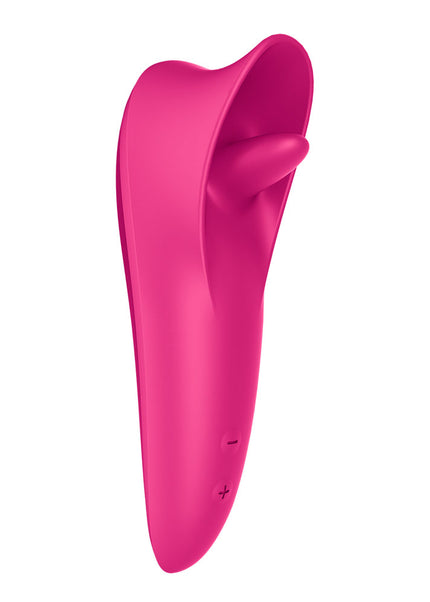 Satisfyer Tongue Master - Pink 14.4 cm USB Rechargeable Flicking Clitoral Stimulator