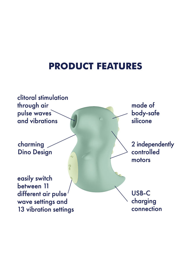 Satisfyer Din-OOOH - Mint Green USB Rechargeable Air Pulse Stimulator