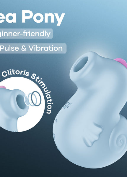Satisfyer Sea Pony - Baby Blue USB-C Rechargeable Air Pulse Stimulator