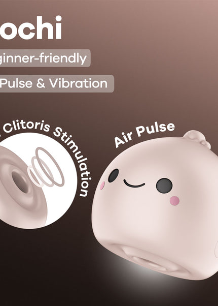 Satisfyer Mochi - Beige - Beige USB Rechargeable Air Pulse Stimulator
