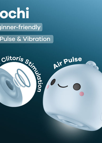 Satisfyer Mochi - Frost Blue - Frost Blue USB Rechargeable Air Pulse Stimulator