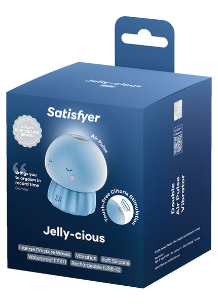 Satisfyer Jelly-cious - Blue USB Rechargeable Air Pulse Stimulator