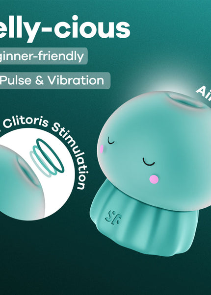 Satisfyer Jelly-cious - Green - Green USB Rechargeable Air Pulse Stimulator