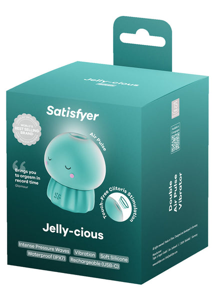 Satisfyer Jelly-cious - Green - Green USB Rechargeable Air Pulse Stimulator