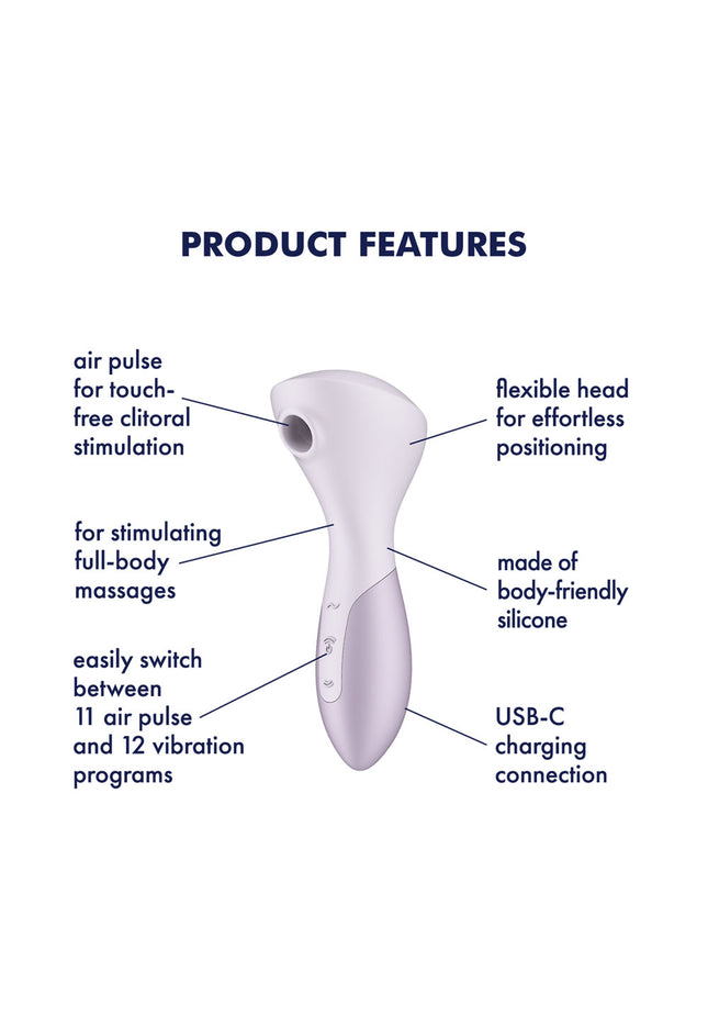 Satisfyer Wand-erful - Violet 15.8 cm USB Rechargeable Air Pulse Massage Wand