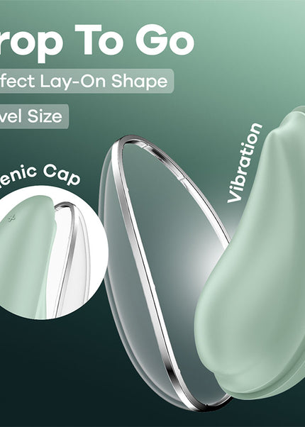 Satisfyer Drop To Go - Mint - Mint Green USB Rechargeable Clitoral Stimulator