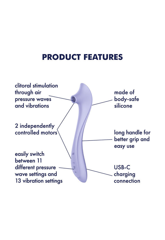 Satisfyer Easy Lover - Purple USB-C Rechargeable Air Pulse Clitoral Stimulator