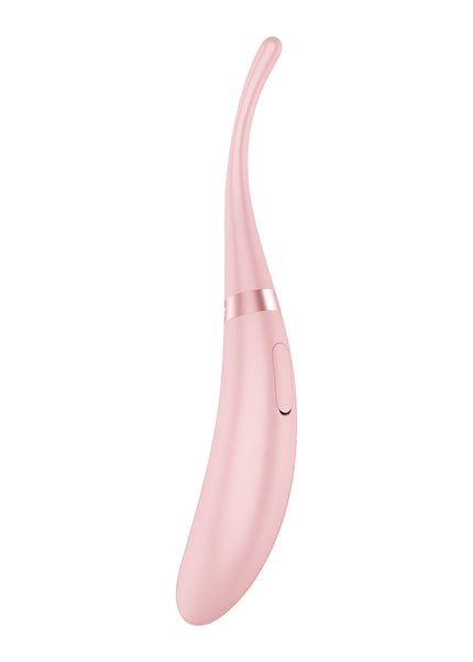 Satisfyer Tip Tease - Rose - Rose USB Rechargeable Vibrator with Twirling Tip