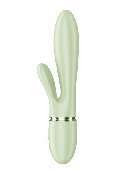 Satisfyer Pearl Bunny 2 - Light Green - Light Green 21.5 cm USB-C Rechargeable Rabbit Vibrator