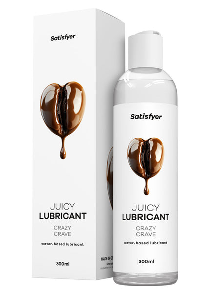 Satisfyer Juicy Lubricant 300 ml Crazy Crave - Coffee Scented Water Based Lubricant - 300 ml Bottle