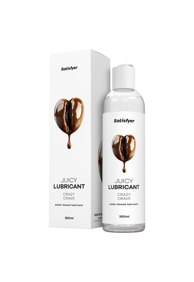 Satisfyer Juicy Lubricant 300 ml Crazy Crave - Coffee Scented Water Based Lubricant - 300 ml Bottle