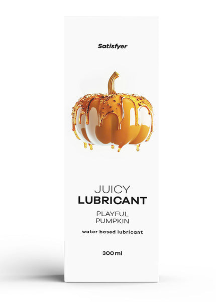 Satisfyer Juicy Lubricant 300 ml Playful Pumpkin - Pumpkin Spice Scented Water Based Lubricant - 300 ml Bottle