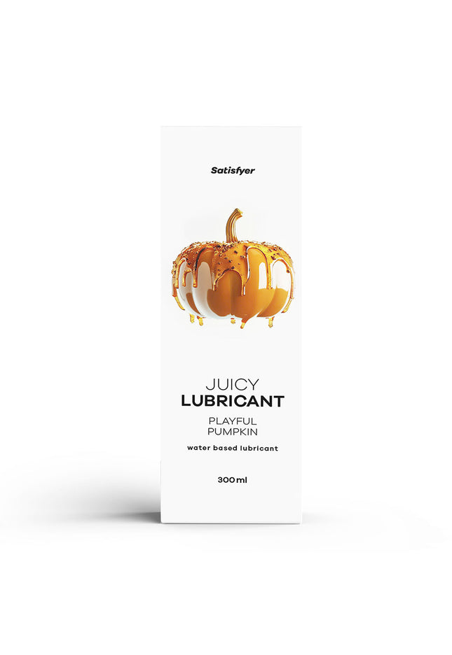 Satisfyer Juicy Lubricant 300 ml Playful Pumpkin - Pumpkin Spice Scented Water Based Lubricant - 300 ml Bottle