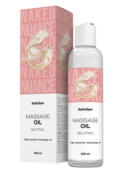 Satisfyer Massage Oil 250 ml Neutral - Unscented Massage Oil - 250 ml Bottle