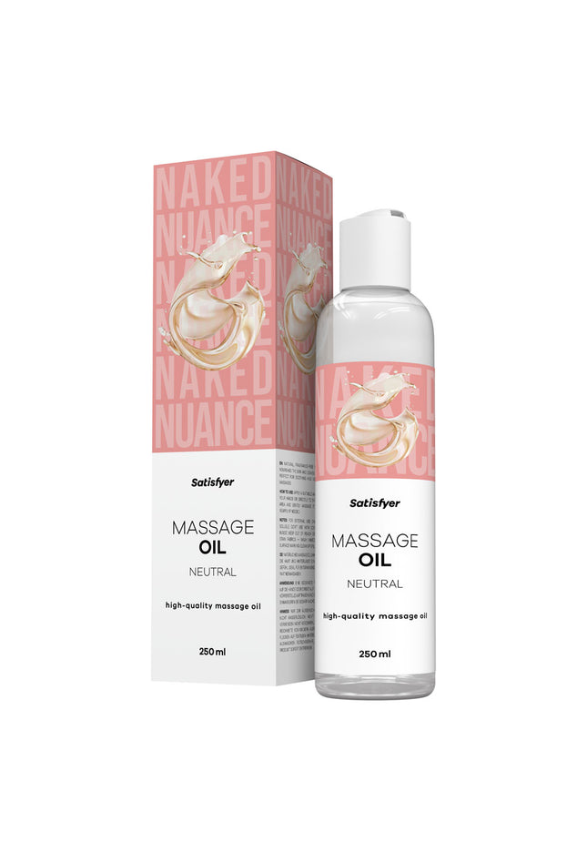 Satisfyer Massage Oil 250 ml Neutral - Unscented Massage Oil - 250 ml Bottle