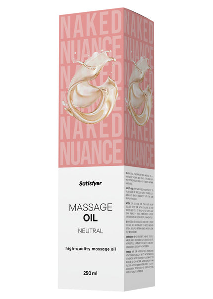 Satisfyer Massage Oil 250 ml Neutral - Unscented Massage Oil - 250 ml Bottle