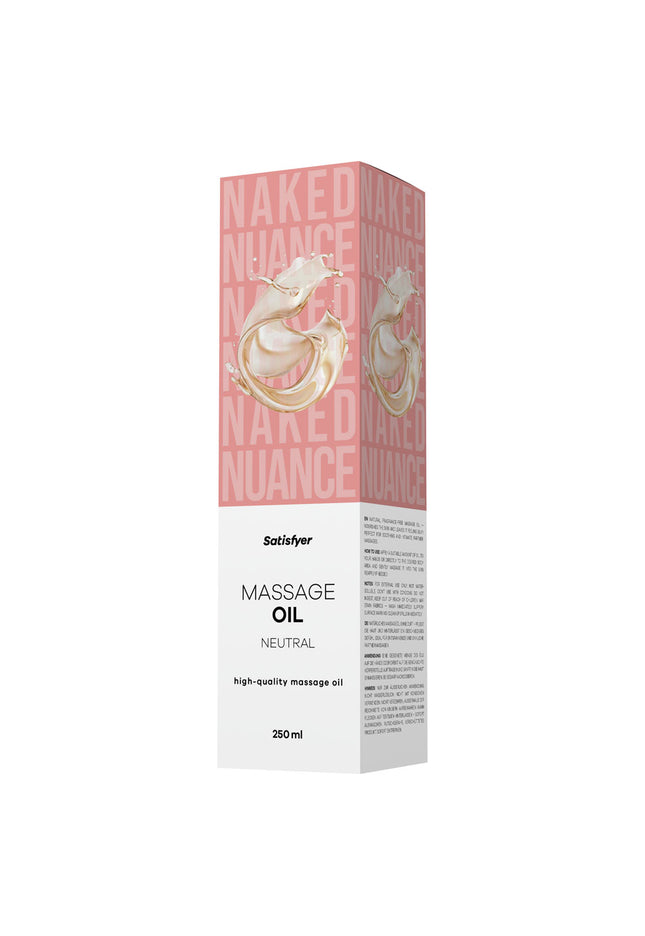 Satisfyer Massage Oil 250 ml Neutral - Unscented Massage Oil - 250 ml Bottle