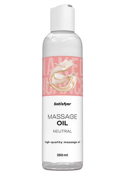 Satisfyer Massage Oil 250 ml Neutral - Unscented Massage Oil - 250 ml Bottle