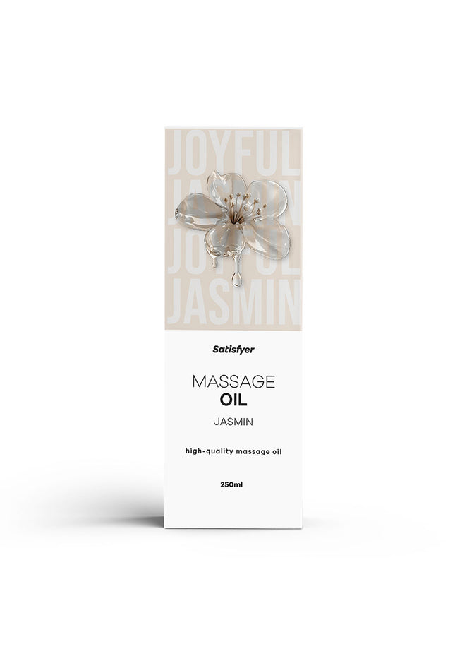 Satisfyer Massage Oil 250 ml Jasmine - Jasmine Scented Massage Oil - 250 ml Bottle