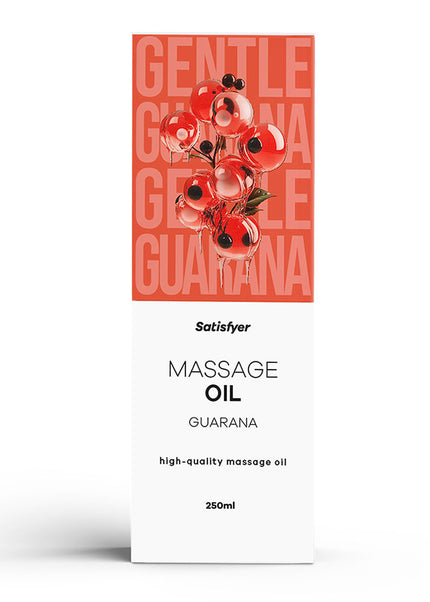 Satisfyer Massage Oil 250 ml Guarana - Guarana Scented Massage Oil - 250 ml Bottle