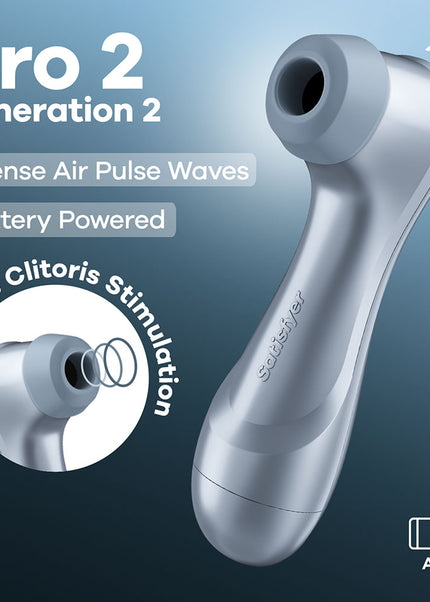 Satisfyer Pro 2 - Blue - Battery Series - Blue Touch-Free Clitoral Stimulator