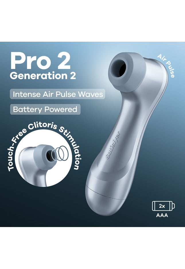 Satisfyer Pro 2 - Blue - Battery Series - Blue Touch-Free Clitoral Stimulator