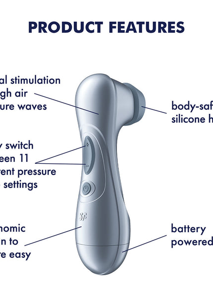 Satisfyer Pro 2 - Blue - Battery Series - Blue Touch-Free Clitoral Stimulator