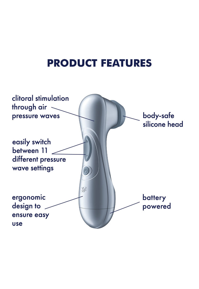 Satisfyer Pro 2 - Blue - Battery Series - Blue Touch-Free Clitoral Stimulator