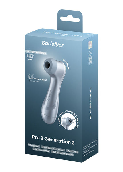 Satisfyer Pro 2 - Blue - Battery Series - Blue Touch-Free Clitoral Stimulator