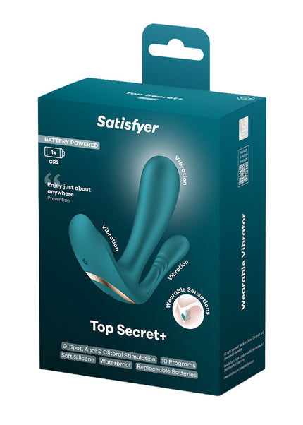 Satisfyer Top Secret + - Battery Series - Green Wearable Vibrator