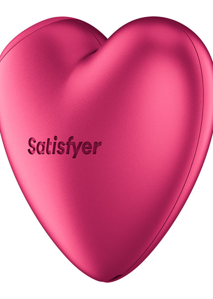 Satisfyer Cutie Heart - Battery Operated - Pink Air Pulsation Stimulator with Vibration