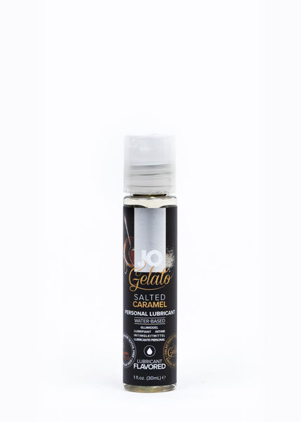 JO Gelato Salted Caramel Lube - 30 mL - Salted Caramel Flavoured Water Based Lubricant - 30 ml Bottle