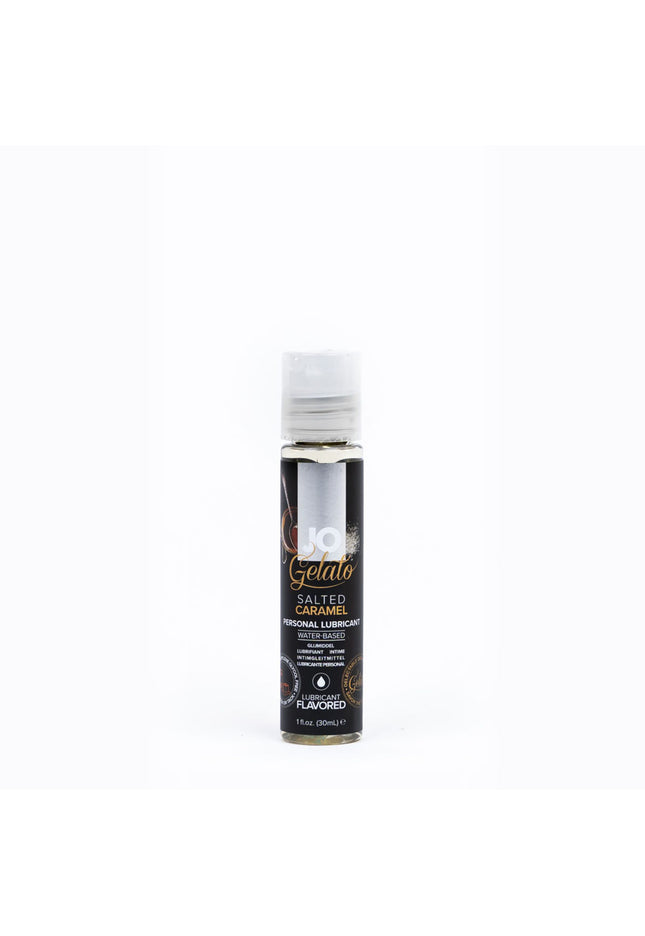 JO Gelato Salted Caramel Lube - 30 mL - Salted Caramel Flavoured Water Based Lubricant - 30 ml Bottle