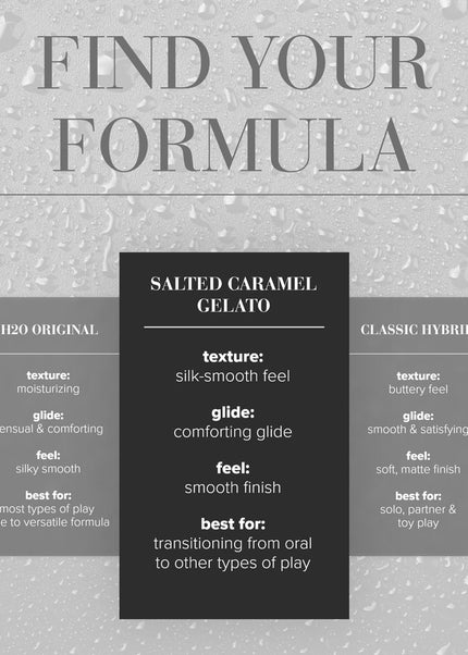 JO Gelato Salted Caramel Lube - 30 mL - Salted Caramel Flavoured Water Based Lubricant - 30 ml Bottle