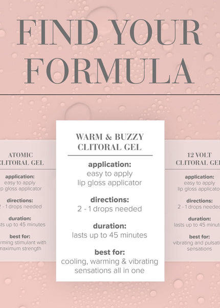 JO Warm & Buzzy Clitoral Stimulant - 10 mL - Warming Clitoral Stimulation Gel - 10 ml Tube