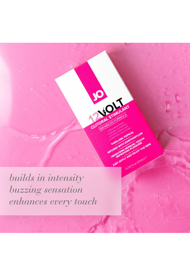 JO 12 Volt Clitoral Stimulant - 10 mL - Stimulating Gel for Women - 10 ml Tube